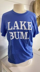 LAKE BUM T-SHIRT  BLUE**