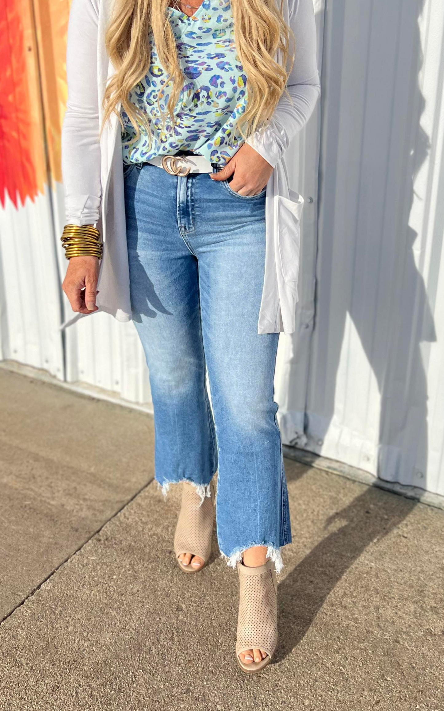 HIGH RISE CROP FLARE 