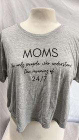 Mom 24/7 Unisex CROP TOP FINAL SALE**