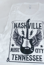 NASHVILLE MUSIC CITY CROP TANK - Final Sale**