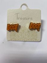 ORANGE BOO EARRINGS - Final Sale