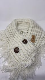 SHAWL/SCARF IVORY - Final Sale