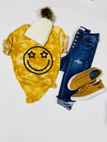 Smiley Tie Dyed T-Shirt**