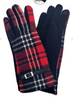  Plaid Pattern Touch Screen Gloves, ACCESSORIES, JOIA, BAD HABIT BOUTIQUE 