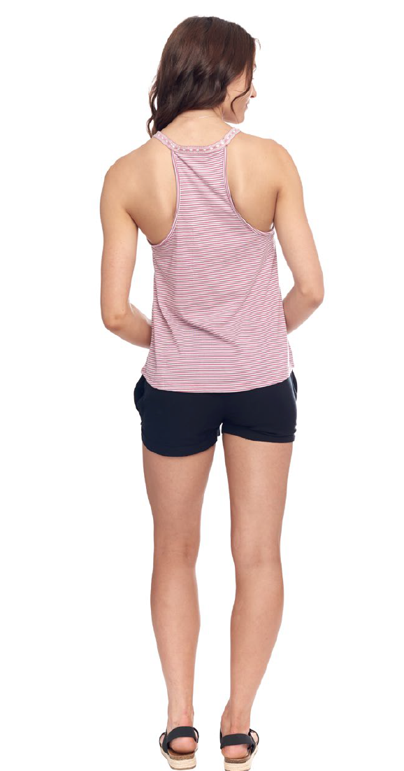 {COMING SOON} Striped Tank with Lace Up Front - FEB 24TH LIVE - BAD HABIT BOUTIQUE 