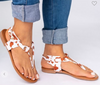 The Miami Cow Print Sandals - BAD HABIT BOUTIQUE 