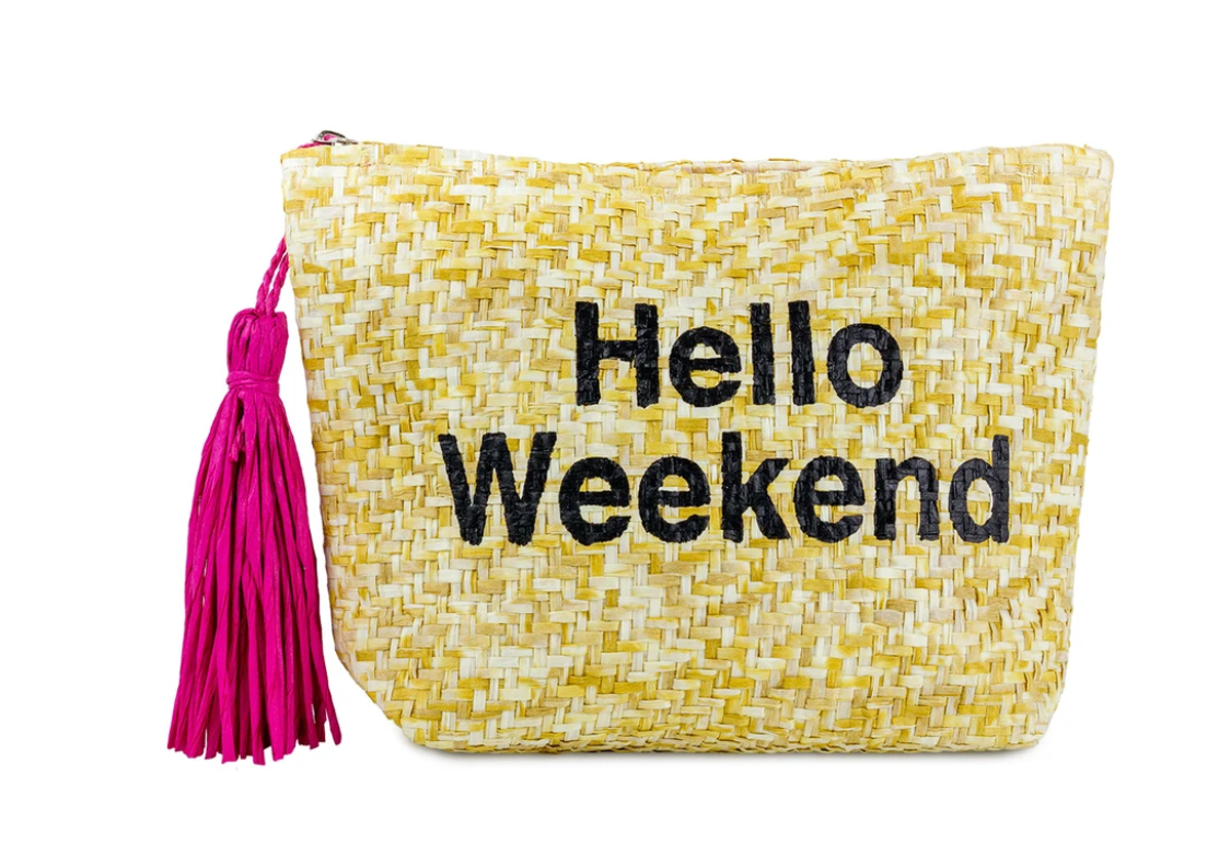 Hello Weekend Clutch with Tassels - BAD HABIT BOUTIQUE 