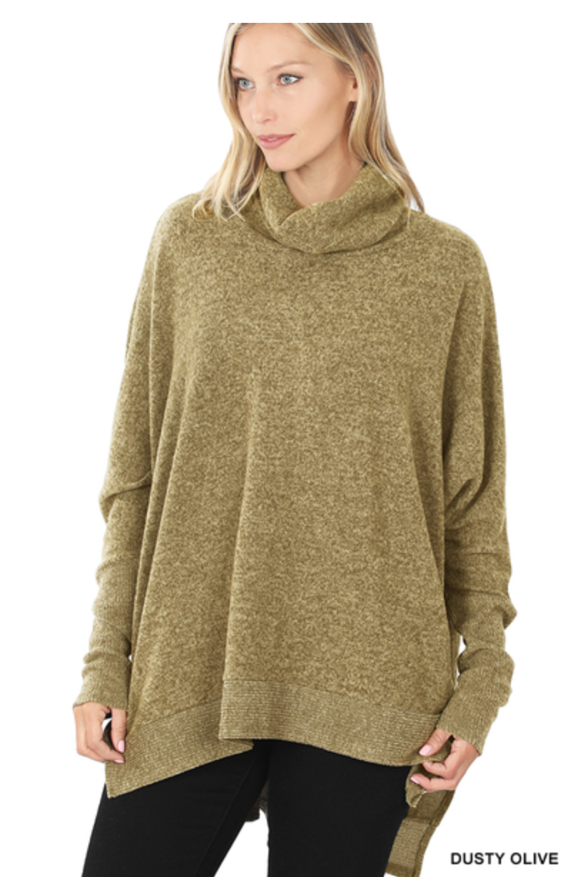 Cowlneck Tunic Sweater - Final Sale