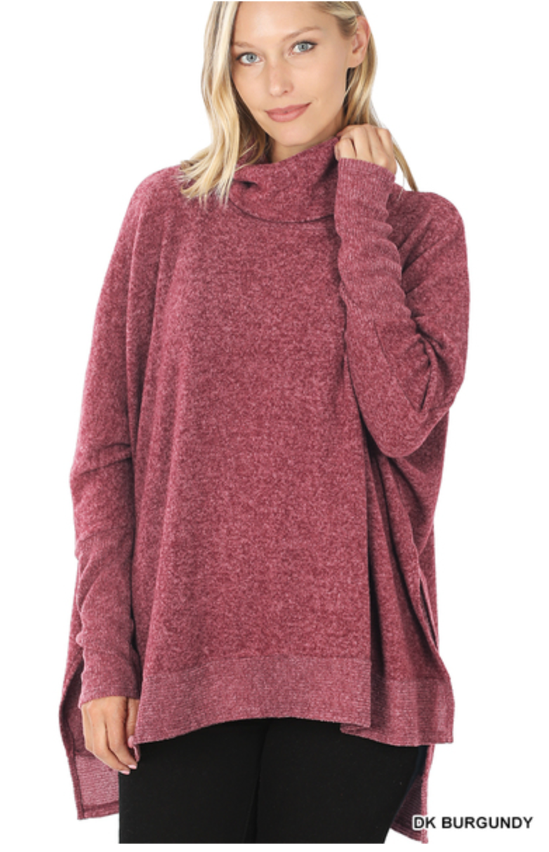 Cowlneck Tunic Sweater - Final Sale