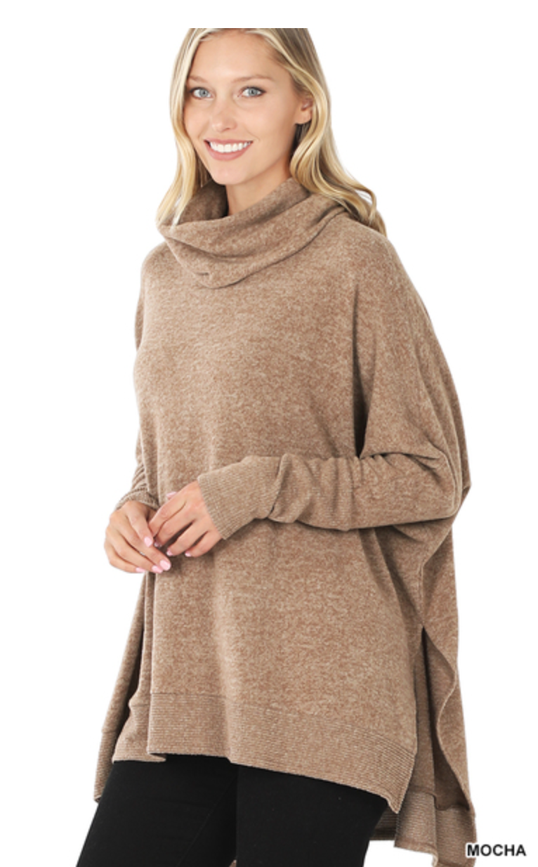 Cowlneck Tunic Sweater - Final Sale