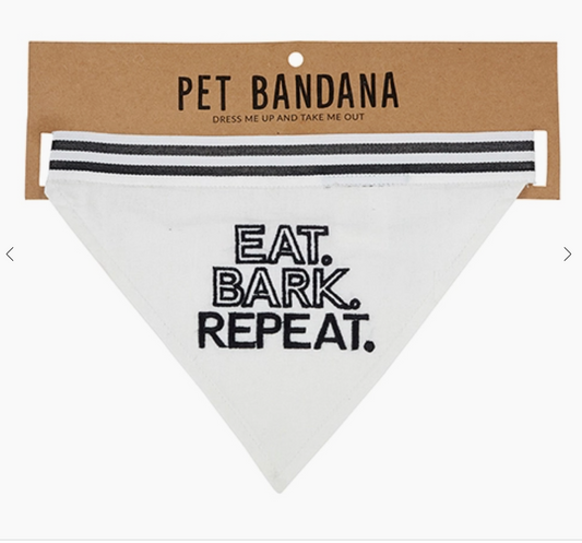 Eat Bark Repeat Dog Bandana | FINAL SALE**