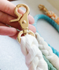 Hand Dyed Cotton Rope Dog Leash - Peach Ombre | FINAL SALE