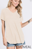 V-Neck Solid Top - Final Sale