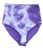 NeonPurple/TieDyePurple HighRise Reversible Bottom - Final Sale