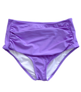 Women's Neon Purple Midi Ruched Bottom by CORAL REEF - Final Sale