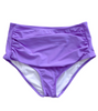 Women's Neon Purple Midi Ruched Bottom by CORAL REEF - Final Sale