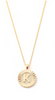 Circle INITIAL SQUARE CHARM NECKLACE 16'' - Final Sale