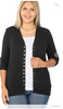 Sara's Steals & Deals 3/4 Snap Front Cardigan