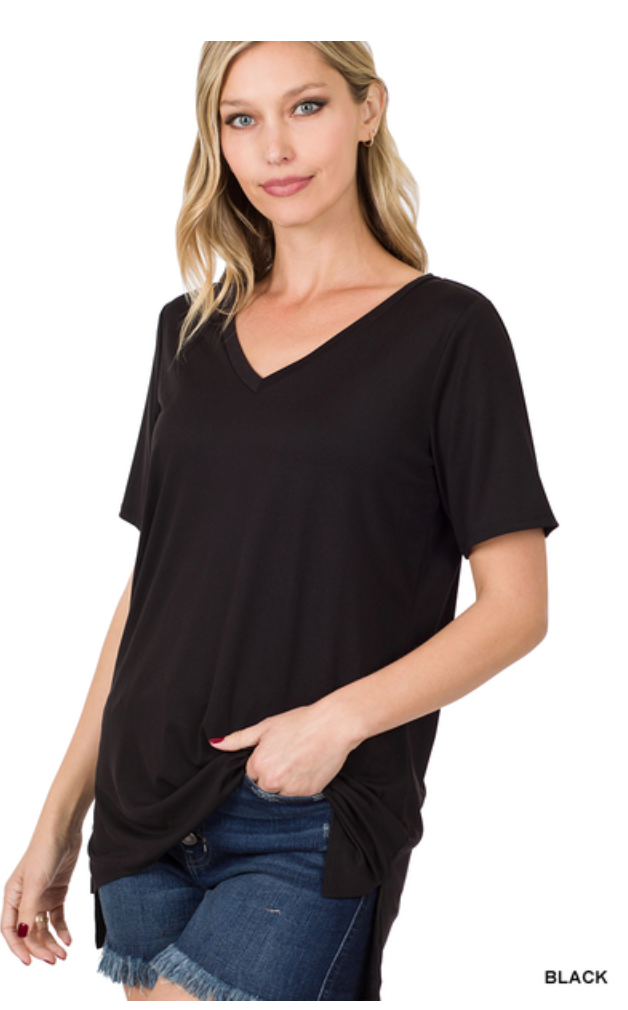 V-Neck So Soft Modal Tee - Final Sale