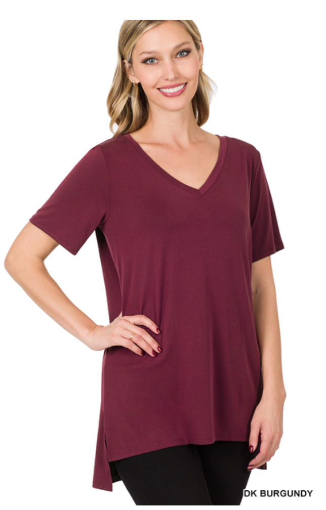 V-Neck So Soft Modal Tee - Final Sale