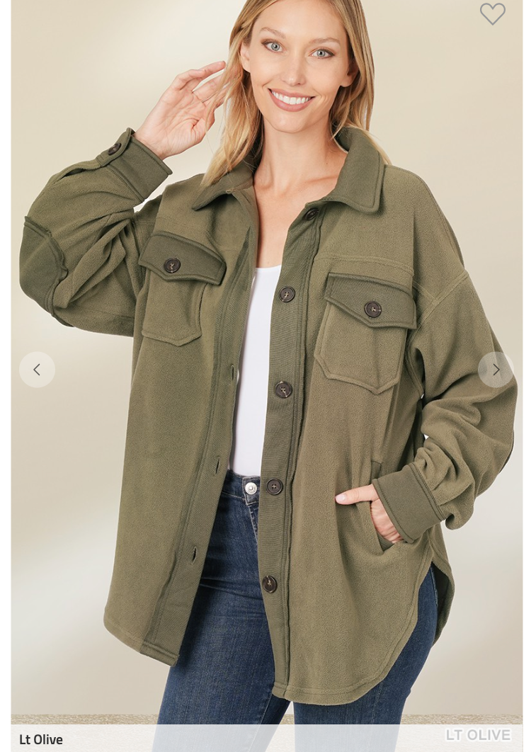 Sara's Steals and Deals Oversized Fleece Shacket - Part 1 - Final Sale