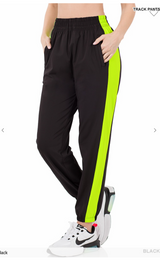 TRICOT TRACK PANTS WITH SIDE PANELS - Final Sale