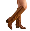 Worth It Everytime Western Knee Boot Cognac - Final Sale