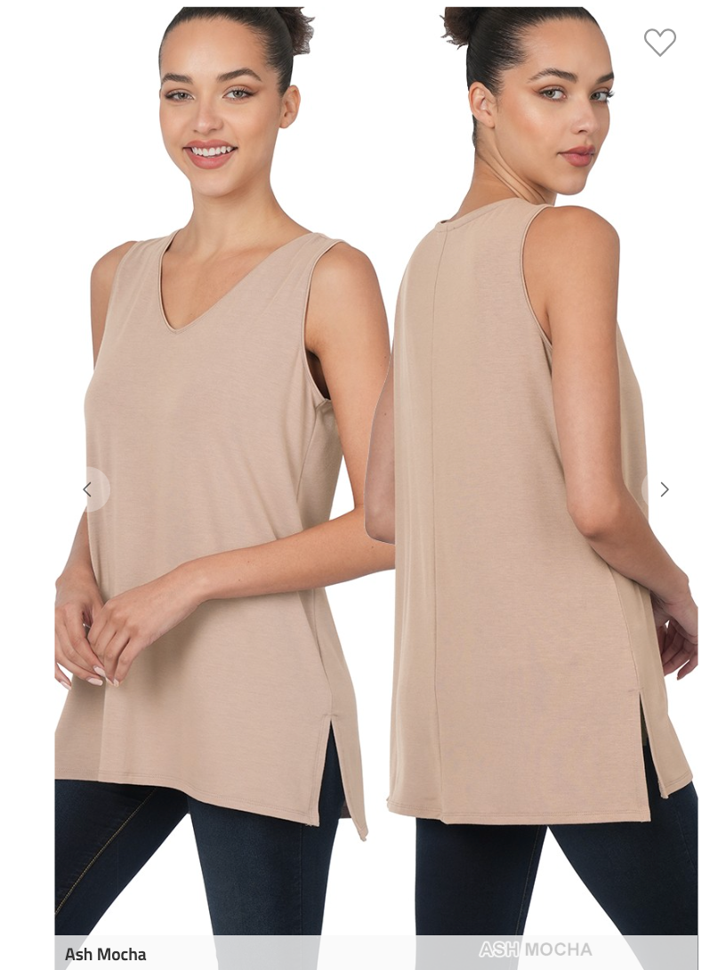 The Shannon V-Neck Tank Top - Final Sale