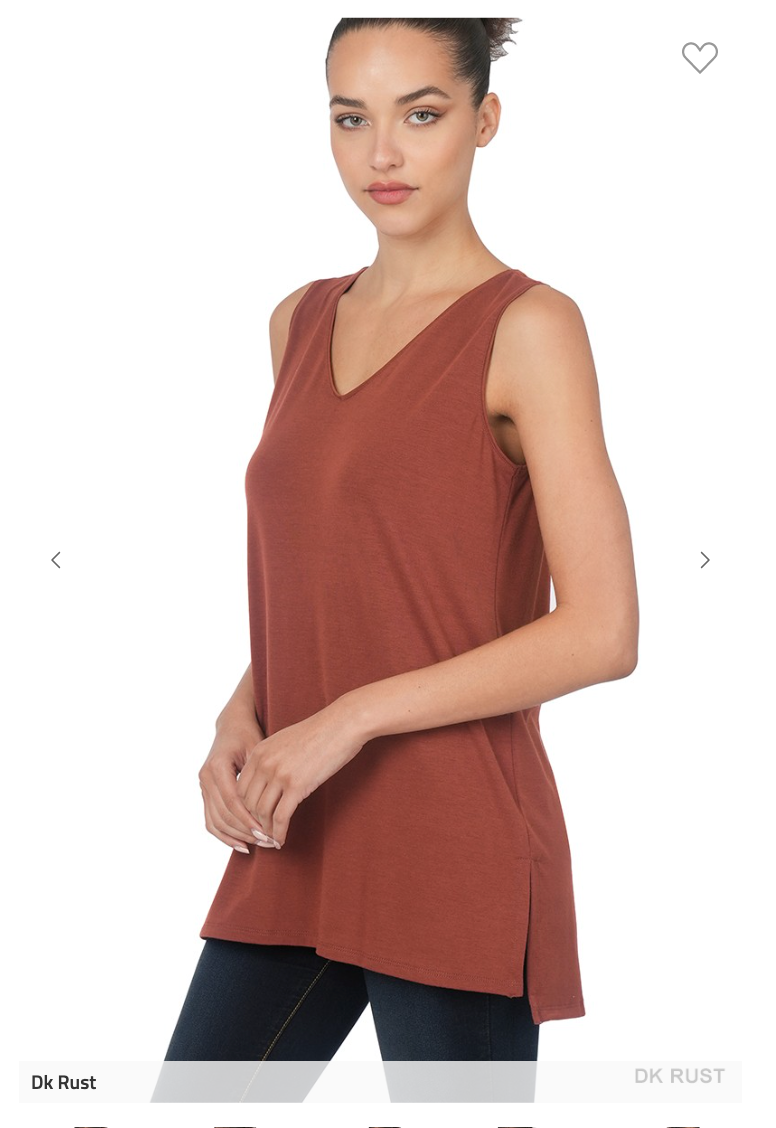 The Shannon V-Neck Tank Top - Final Sale