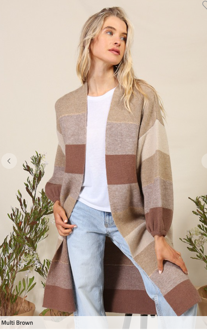 Brown Harvest Cardigan | FINAL SALE