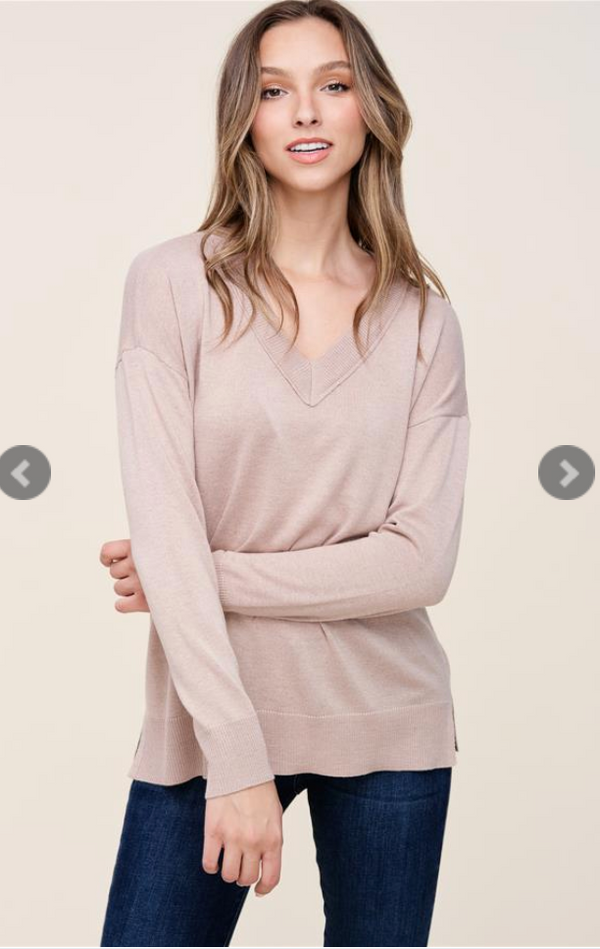 Long Sleeve Pullover Sweater  By Staccato - Final Sale