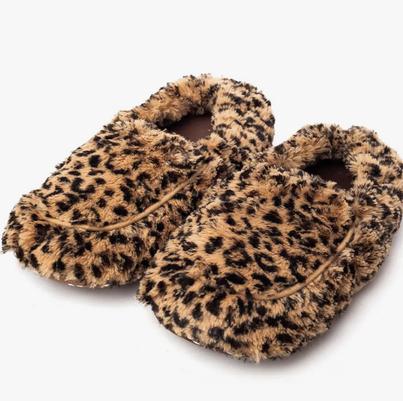 "Warmies" Leopard Slippers