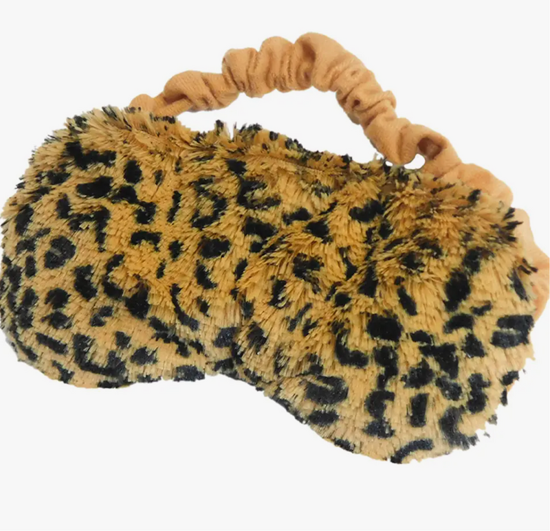 "Warmies" Leopard Plush Eye Mask