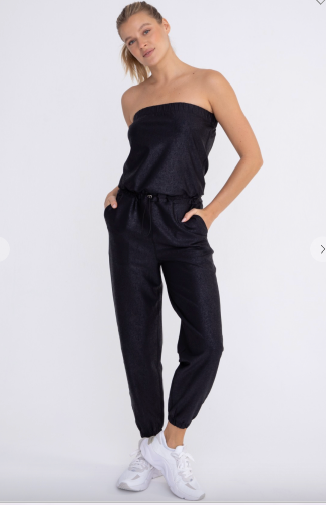Strapless Jumpsuit with Pockets Mono B
