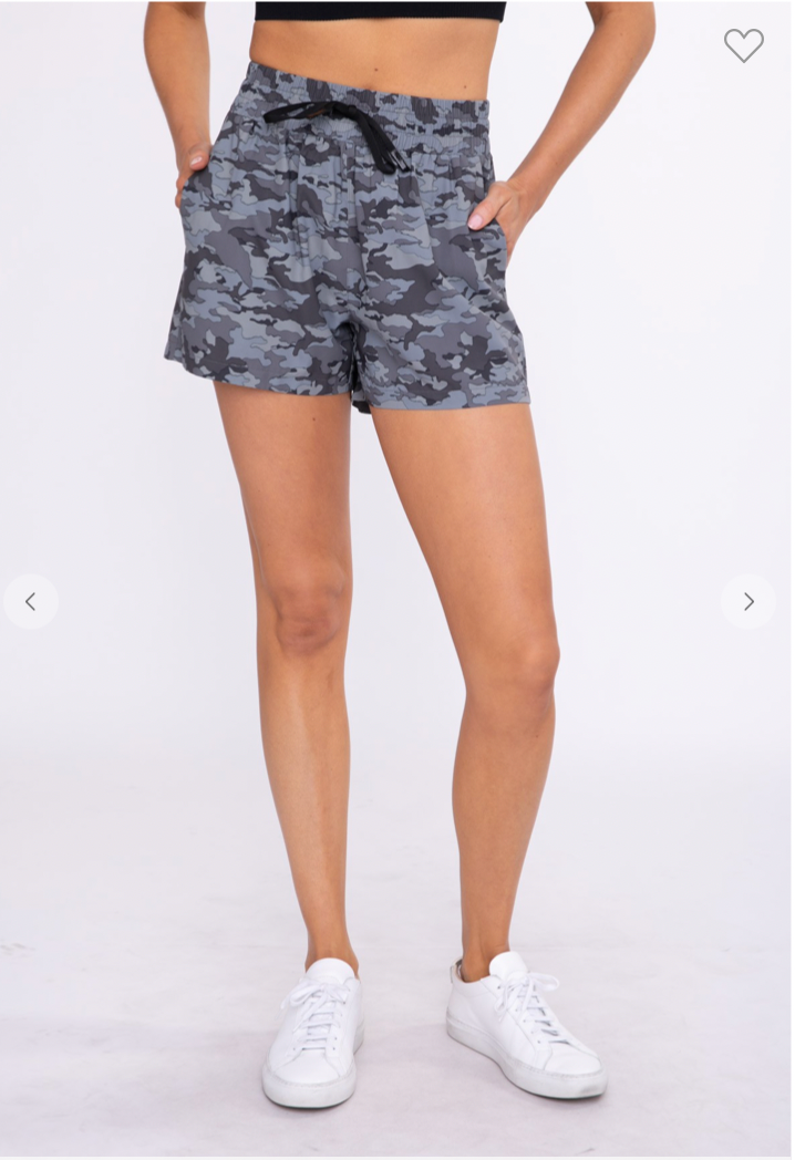 Jagged Camo Active Shorts by Mono B