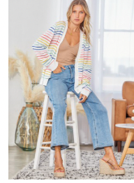 Striped Cardigan