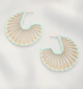 OPEN CIRCLE THREAD WRAPPED EARRING - Final Sale