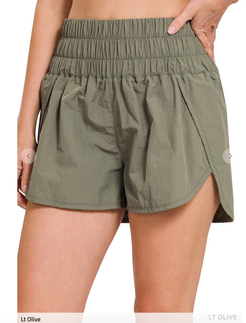 Lt Olive Way Home Shorts