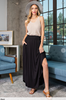 Black Walk This Way Smocked Maxi Skirt