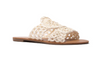 White Raffia Sandal - Final Sale