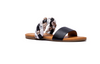 2 Band Braided Cheetah Slide Sandal