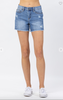 Judy Blue High Waist Distressed Denim Shorts