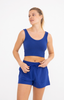 Ribbed Seamless Cropped Tank Top by Mono B