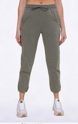 Swoop Back Twill Jogger