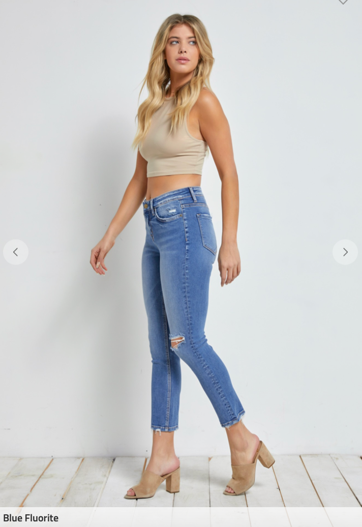 Mica MID-RISE CIGARETTE CROP DENIM