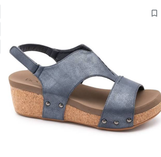 CORKYS Refreshing Wedge Sandal - Navy - Final Sale