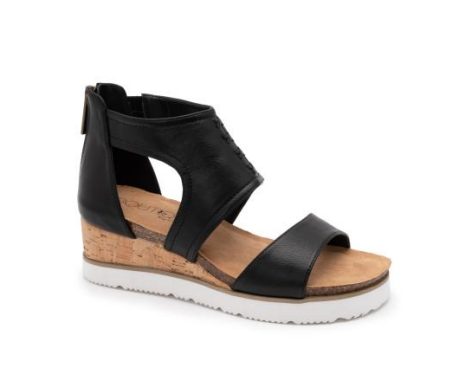 black wedge sandal 