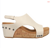 Carley Cream Wedge - Final Sale