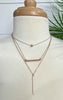 Triple Strand Necklace - BAD HABIT BOUTIQUE 