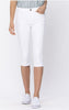 Walking on 30A White Capris by Judy Blue - BAD HABIT BOUTIQUE 